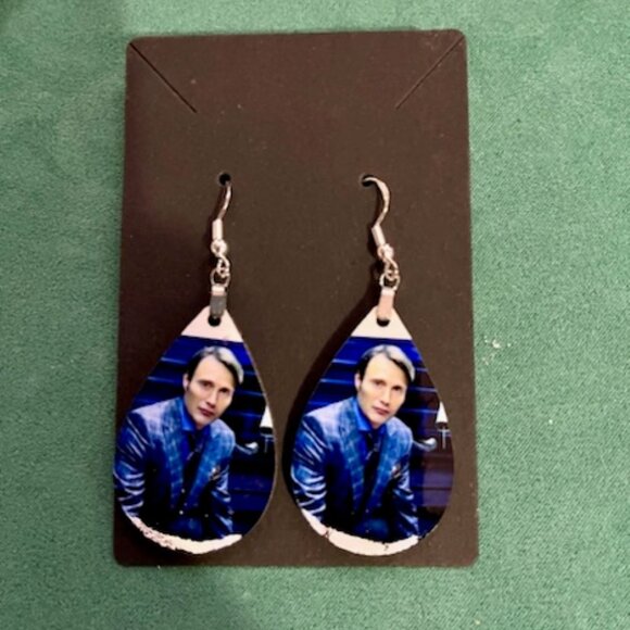 Hannibal Lecter Mads Mikkelsen Earrings - Picture 1 of 1